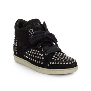 ASH Zest Bis Studded Suede Sneakers